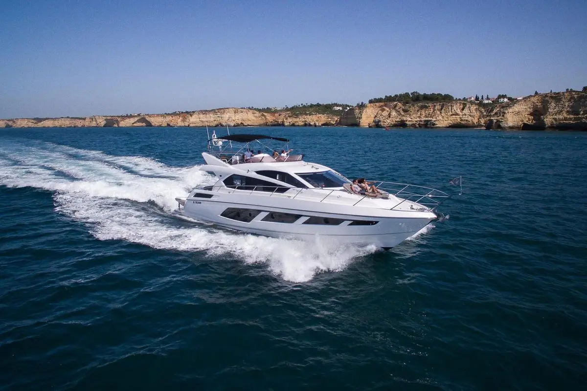 Pardo 38, master cabin — Luxury Yacht Sardinia, Sardinia. Open-deck speed for a single Sardinian day